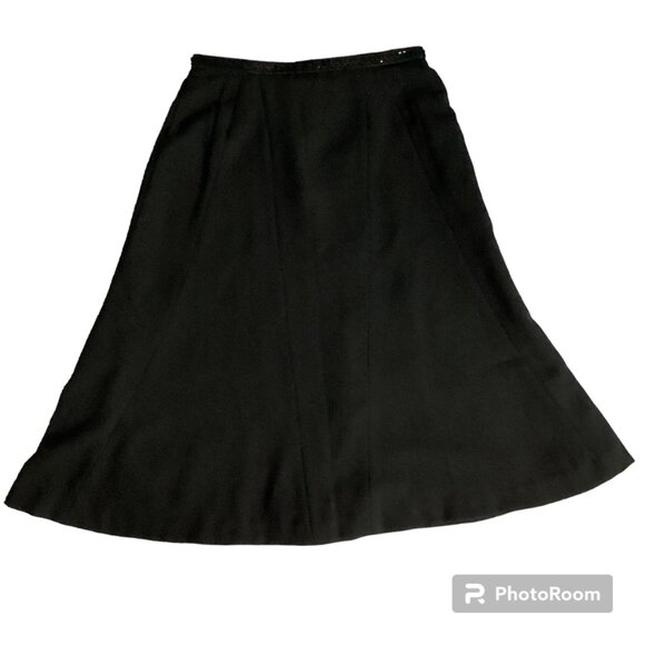 Vintage Harvè Benard Skirt - Black - Size 6 - Picture 1 of 7